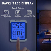LABART TP55 Indoor Thermometer & Hygrometer with Backlit Display Temperature Humidity Monitor